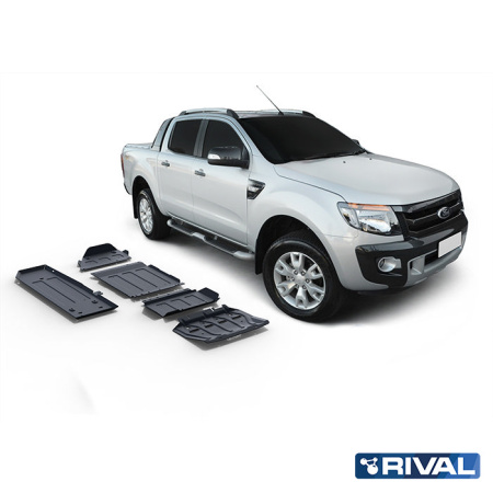 Juego de protecciones (Radiador, Motor, Caja de cambios, Caja de transferencia, Depósito de combustible) Ford Ranger 2011-2015; 2015-2022; 2,2 l. / diesel; 3,2 l. / diesel